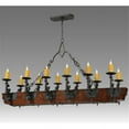 thumbnail image 1 of Meyda Tiffany 124272 60" L Tudor Led 12 Light Chandelier - Wrought Iron, 1 of 5