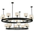 thumbnail image 1 of Meyda Tiffany 124823 81" W Chestnut Hill 2 Tier Semi-Flushmount Ceiling Fixture - Custom, 1 of 5