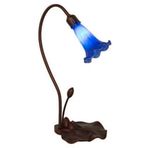 Meyda Tiffany - 12500 - One Light Accent Lamp - Blue Pond Lily - Bronze-19pack