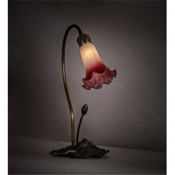 Meyda Tiffany 12517 16" Tall Gooseneck Table Lamp - MultiColor