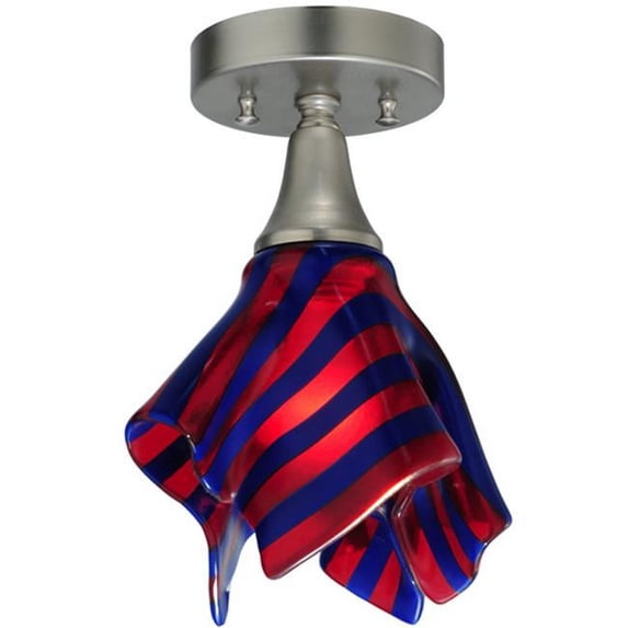 Meyda Tiffany 125805 8" W Satrial's Dream Handkerchief Fused Glass Flush Mount Ceiling