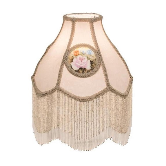 Meyda Tiffany 12625 Painted Roses 14.5" Tall Lamp Shade - Bronze