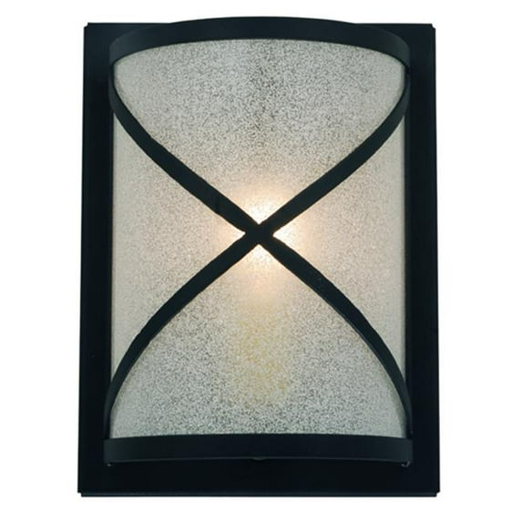 Meyda Tiffany 126477 6" W Whitewing Wall Sconce - Black