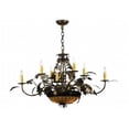 thumbnail image 1 of Meyda Tiffany 126808 Greenbriar Oak 11 Light 42" Wide Taper Candle Style Chandelier -, 1 of 7