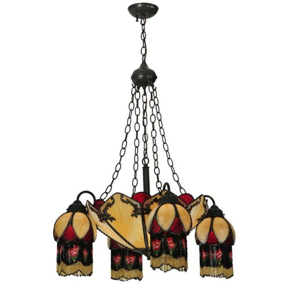 Meyda Tiffany 128352 Isabella 4 Light 29" Wide Chandelier - Brown