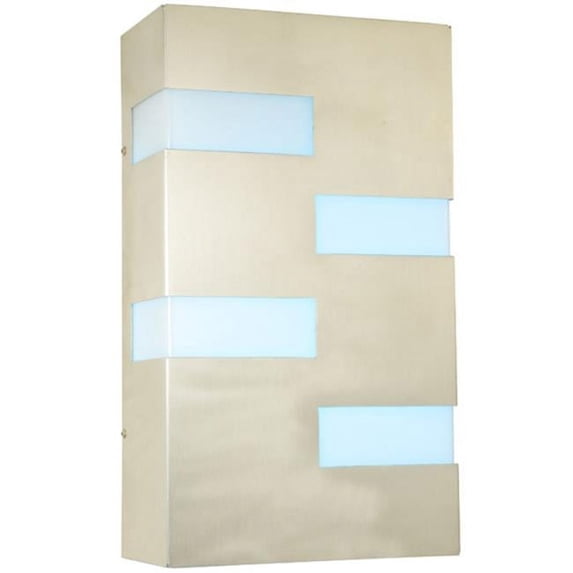 Meyda Tiffany 128837 Aztech 17" Tall Led Wall Sconce - Brushed Stainless