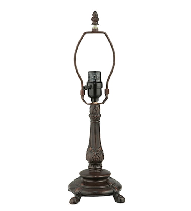 Mahogany Bronze 9" Stained Glass Table Lamp Base