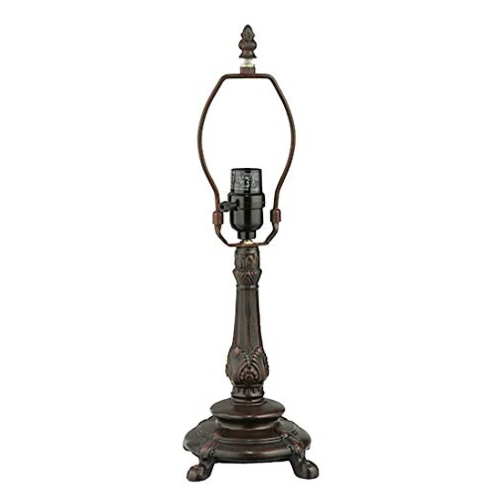 Mahogany Bronze 9" Stained Glass Table Lamp Base
