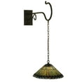 thumbnail image 1 of Meyda Tiffany 130796 17" W Tiffany Jeweled Peacock Shepherd's Hook Wall Sconce -, 1 of 1
