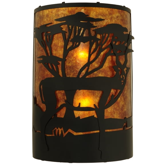 Meyda Tiffany 130873 12" W Antelope Wall Sconce - Orange