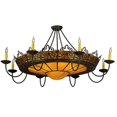 thumbnail image 1 of Meyda Tiffany 132183 Stanley 8 Light 46" Wide Semi-Flush Ceiling Fixture - Bronze, 1 of 2