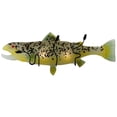 thumbnail image 1 of MEYDA 132287 29.5 in. W Brown Trout Fused Glass Wall Sconce, 1 of 4