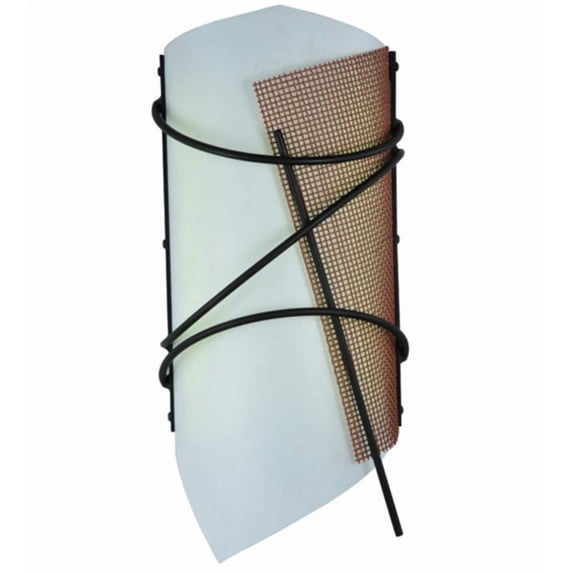 Meyda Tiffany 132605 Kiltered 17" Tall Led Wall Sconce - Solar Black