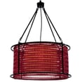 thumbnail image 1 of Meyda Tiffany 132706 24" W Maille Drum Pendant - Red, 1 of 5