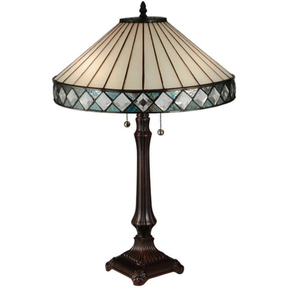 25"H Diamondring Table Lamp