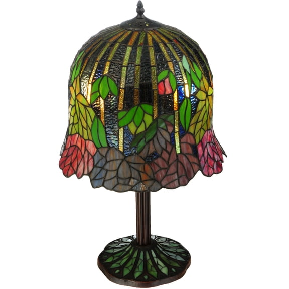 Meyda Tiffany 134540 Vizcaya Mosaic 2 Light 23" Tall Hand-Crafted Table Lamp - MultiColor