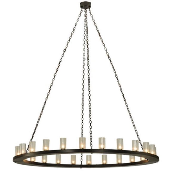Meyda Tiffany 136072 72" W Loxley 24 Light Chandelier - Bronze