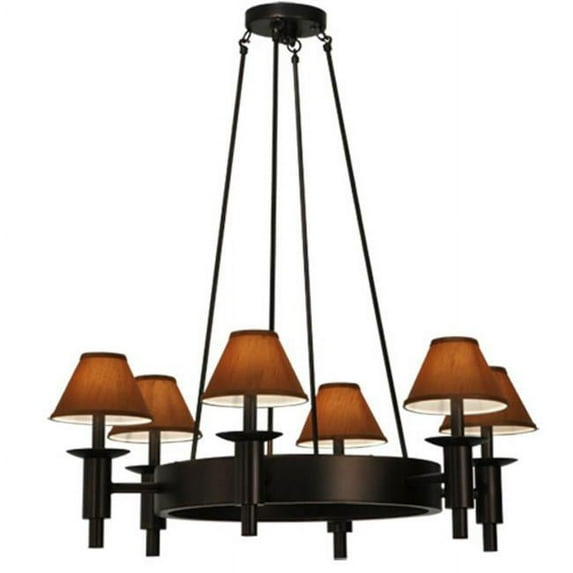 Meyda Tiffany 136453 Calais 6 Light 36" Wide Chandelier - MultiColor