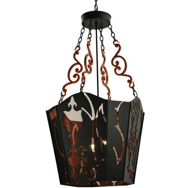Meyda Tiffany 136464 Panier Wasre 4 Light 26" Wide Taper Candle Pendant - Custom