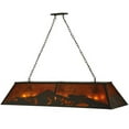 thumbnail image 1 of Meyda Tiffany 136601 Long Mountain Range 9 Light 61" Wide Linear Pendant - Bronze, 1 of 5