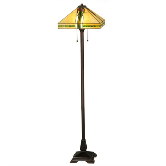 62"H Parker Poppy Floor Lamp
