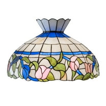 Meyda Tiffany 13835 Rose Vine 12.5" Tall Lamp Shade - Brass