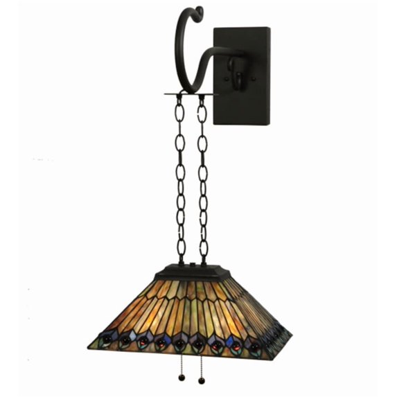 Meyda Tiffany 138560 Tiffany 2 Light 16" Tall Wall Sconce - Bronze