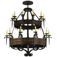 thumbnail image 1 of Meyda Tiffany 139252 Costello 20 Light 48" Wide Taper Candle Style Chandelier - Burnished, 1 of 4