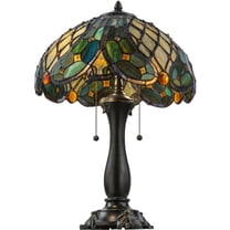 Meyda Tiffany 139420 Capolavoro 2 Light 23" Tall Hand-Crafted Table Lamp - MultiColor
