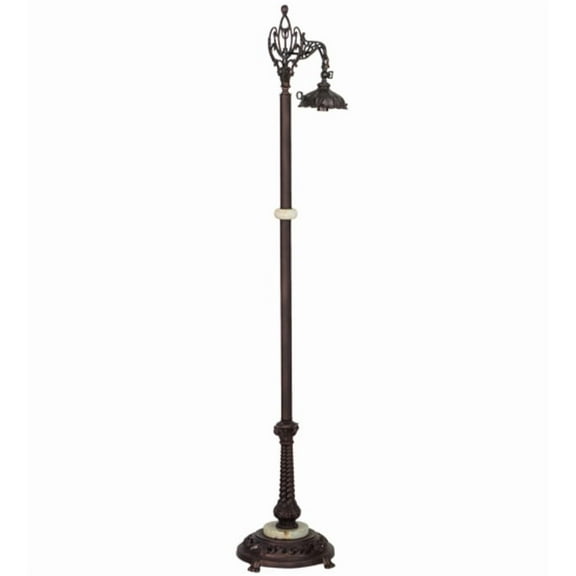 Meyda Tiffany 14094 Mahogany 60" Tall Lamp Base - MultiColor