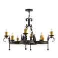 thumbnail image 1 of Meyda Tiffany 142876 Andorra 8 Light 42" Wide Taper Candle Style Chandelier - Rust /, 1 of 5