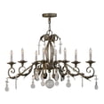 thumbnail image 1 of Meyda Tiffany 143961 Long Windsor 8 Light 17" Wide Crystal Candle Style Chandelier -, 1 of 5