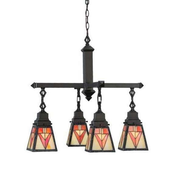 Meyda Tiffany 144033 Otero Mission 4 Light 24" Wide Chandelier - MultiColor