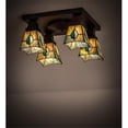 thumbnail image 1 of Meyda Tiffany 144231 Mackintosh Leaf 4 Light 23" Wide Semi-Flush Ceiling Fixture -, 1 of 7