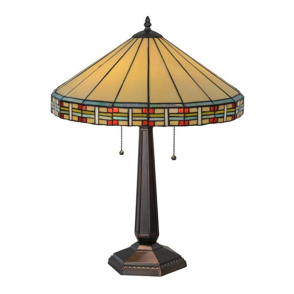 Meyda Tiffany 144960 Lighting, 24" Height, Finish: Mahogany Bronze