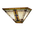 thumbnail image 1 of Meyda Tiffany - 144967 - Two Light Wall Sconce - Nevada - White Amber Green Blue, 1 of 7