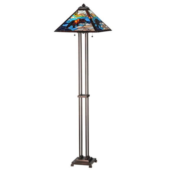 62.5" High Grizzly Bear Floor Lamp