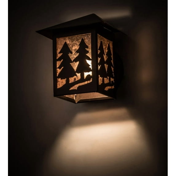 Meyda Tiffany 145187 Twin 9" Tall Wall Sconce - MultiColor