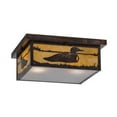 thumbnail image 1 of Meyda Tiffany 145224 Hyde Park Loon 2 Light 20" Wide Flush Mount Square Ceiling Fixture -, 1 of 7