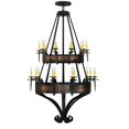thumbnail image 1 of Meyda Tiffany 145338 Costello 20 Light 48" Wide Taper Candle Style Chandelier - Wrought, 1 of 1