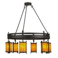 thumbnail image 1 of Meyda Tiffany 146064 Beartooth 6 Light 54" Wide Ring Chandelier - Custom / Hand Wrought, 1 of 5