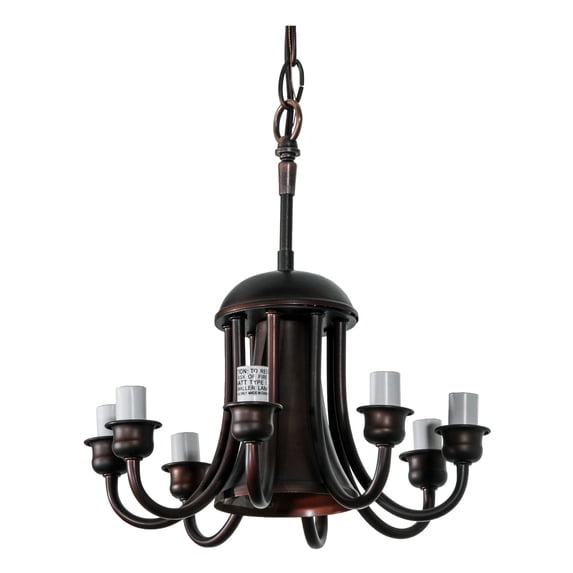 Meyda Tiffany 14719 Mahogany Bronze 8 Light 8-1/2" Wide Chandelier
