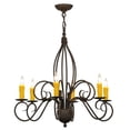 thumbnail image 1 of Meyda Tiffany 148751 Squire 6 Light 28" Wide Taper Candle Style Chandelier - Custom, 1 of 5