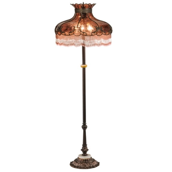 Meyda Tiffany 149642 Elizabeth 3 Light 64" Tall Buffet Floor Lamp - MultiColor