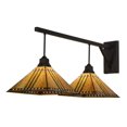 thumbnail image 1 of Meyda Tiffany 150905 Prairie 2 Light 18" Tall Wall Sconce - Bronze, 1 of 4