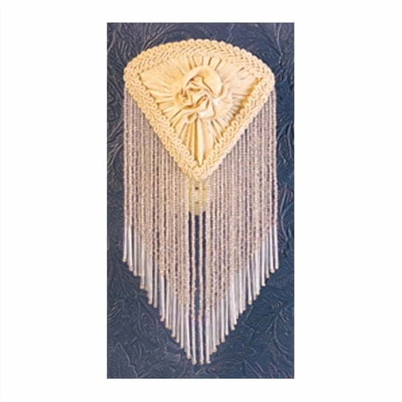 Meyda Tiffany - 15107 - One Light Table Lamp - Fabric & Fringe - Ivory/Ivory-10pack