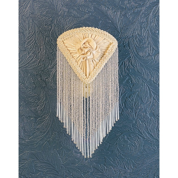 Meyda Tiffany - 15107 - One Light Table Lamp - Fabric & Fringe - Ivory/Ivory-10pack