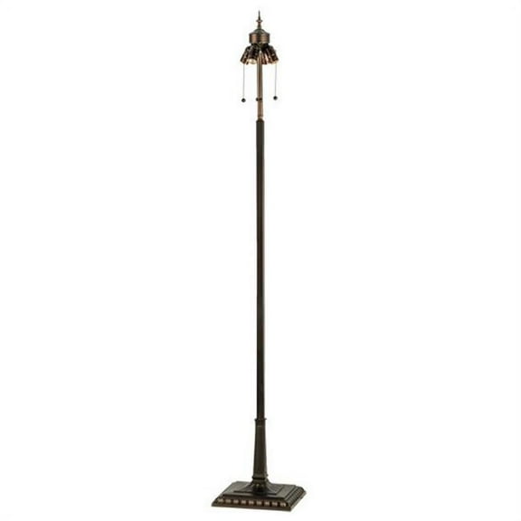 Meyda Tiffany 151141 Mission"V" Cluster Floor Lamp Base with 4 Light, 67"