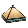 thumbnail image 1 of Meyda Tiffany 15141 Sailboat Mission 10.25" Tall Lamp Shade - Rust, 1 of 2