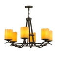thumbnail image 1 of Meyda Tiffany 151693 Octavia 6 Light 39" Wide Pillar Candle Ring Chandelier - Custom / Oil, 1 of 5